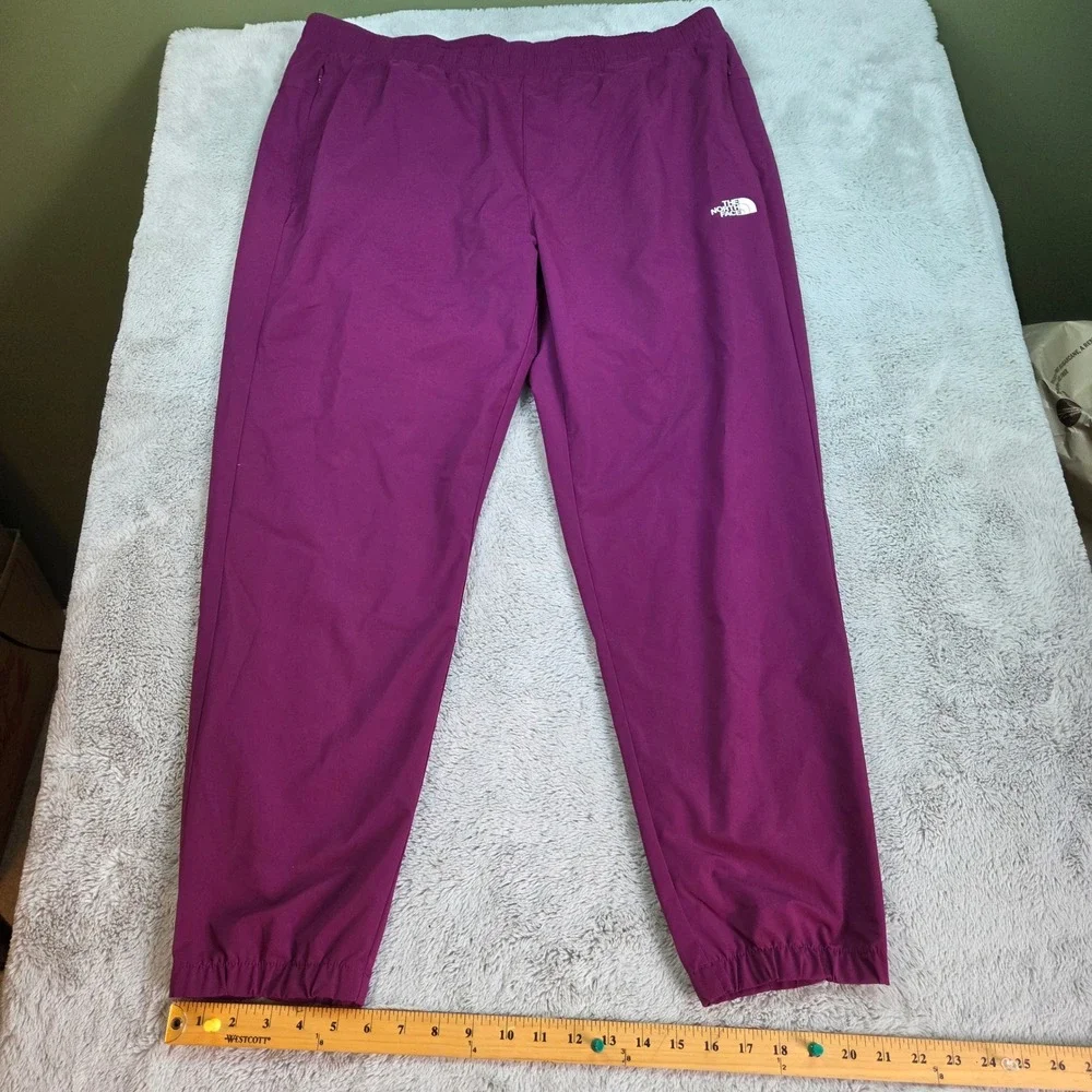 The North Face Jogger Pants Mens XXL Active Hiking Tapered Elastic Waist Purple